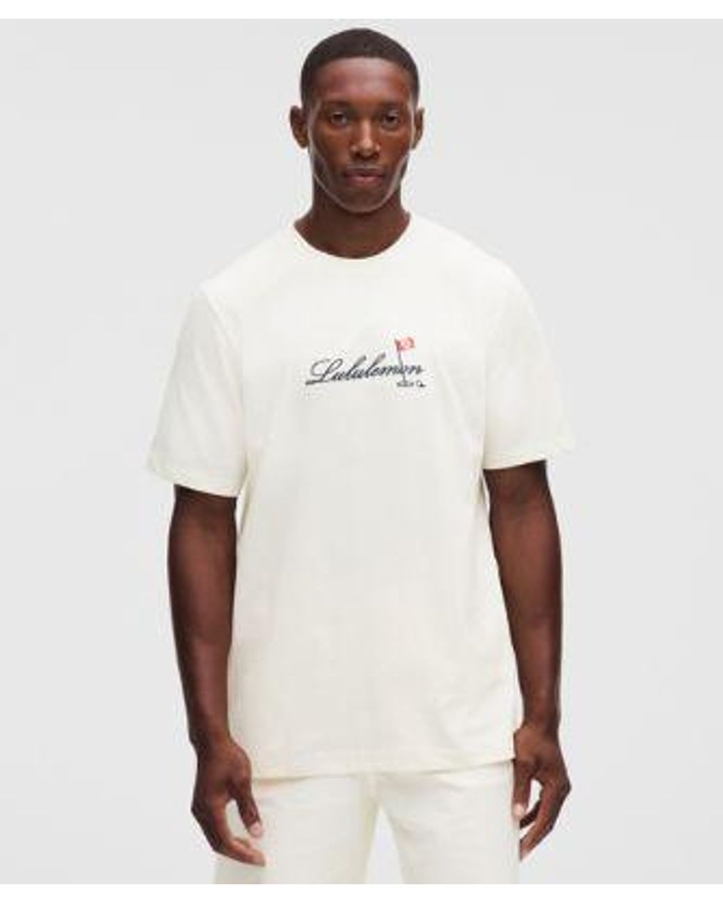 lululemon athletica White – Heavyweight Classic-Fit T-Shirt Golf Flag – – Size Large for men
