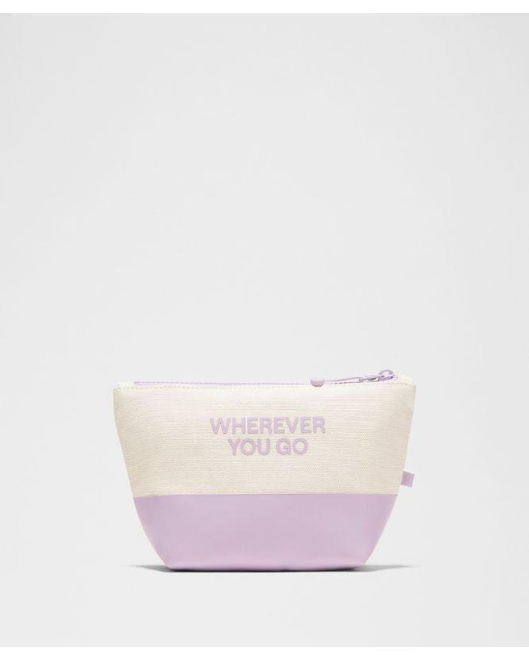 lululemon athletica Pink – Canvas Pouch Bag Mini Wordmark –