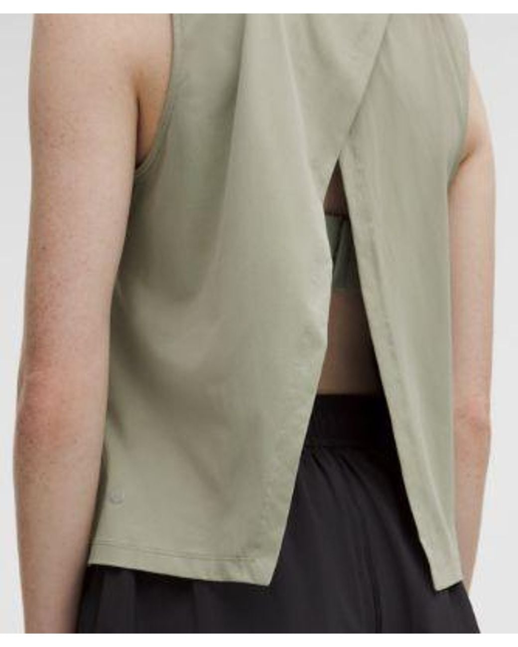lululemon athletica Green – Pace Crush Cross-Back Graphic Tank Top – /Pastel – Size Large