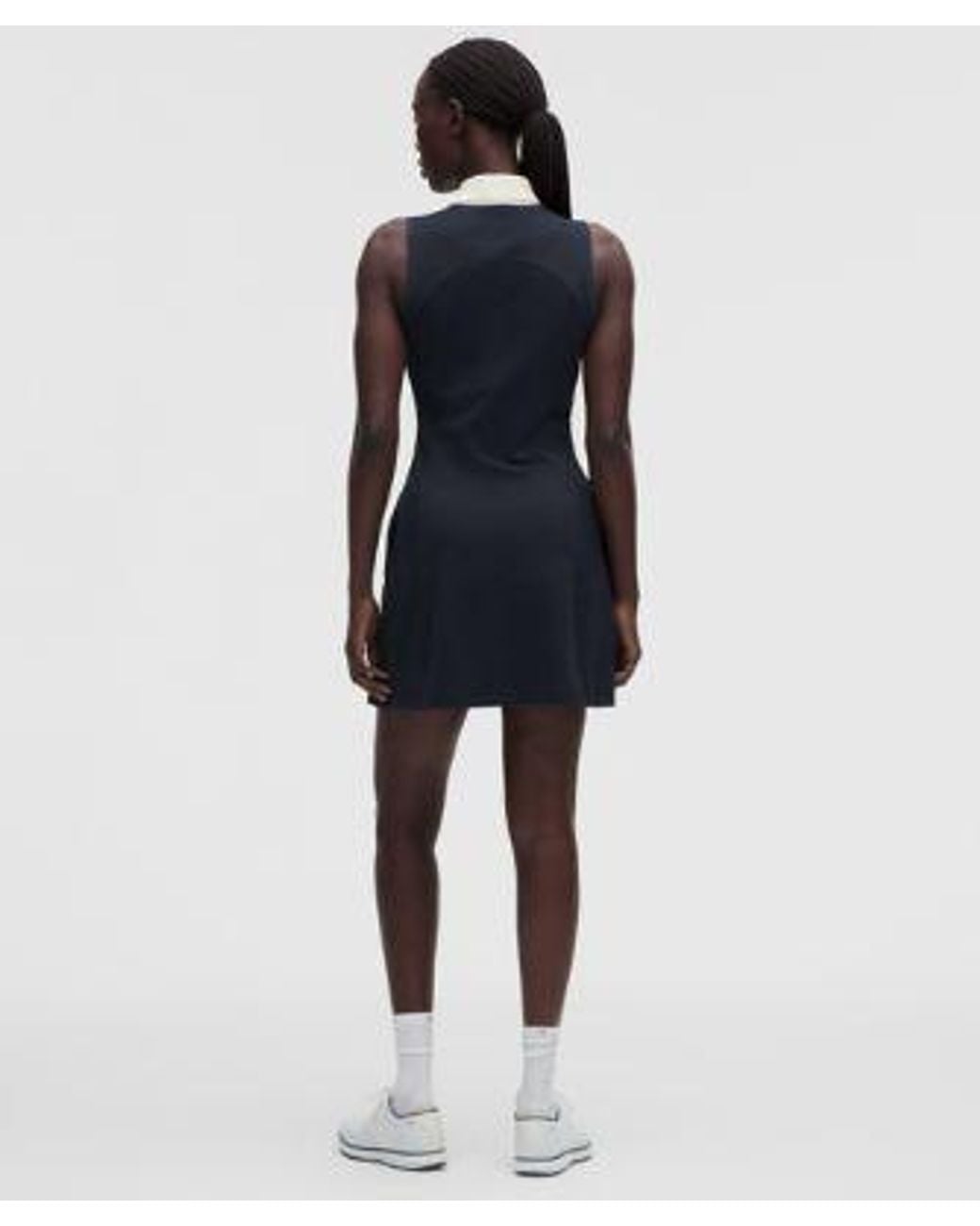 lululemon athletica Blue Sleeveless Golf Polo Dress