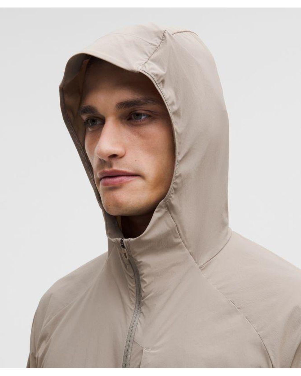 lululemon athletica Natural – Fast And Free Hooded Jacket – /Khaki – for men