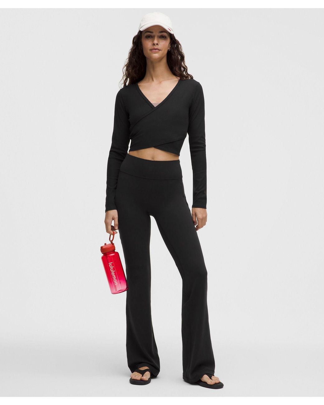 lululemon – Nulu Ribbed Wrap-Front Long-Sleeve Shirt Heart – – in