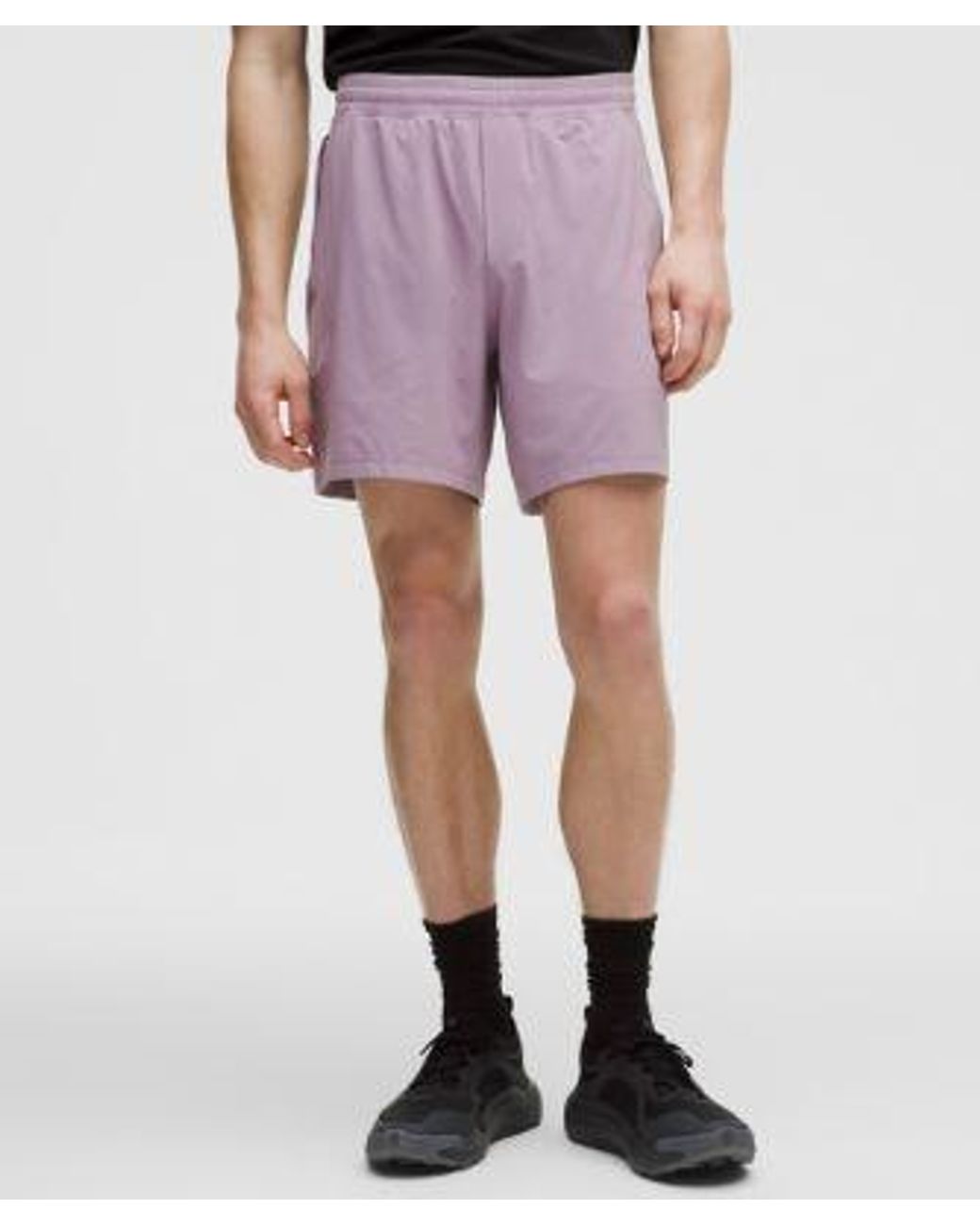 lululemon athletica Black Pace Breaker Linerless Short 7" for men