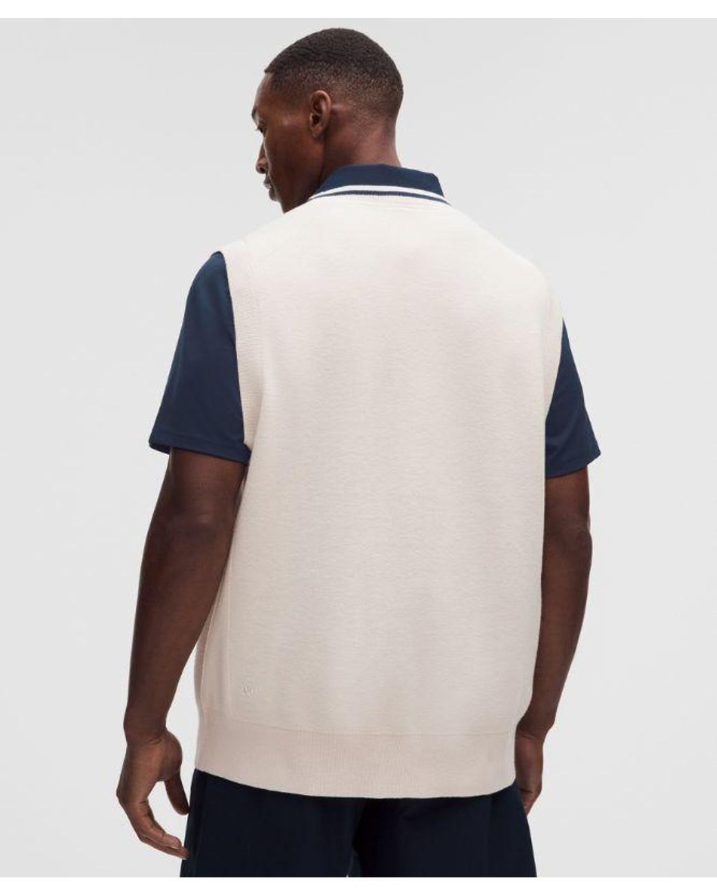 lululemon athletica Natural – Knit V-Neck Golf Vest Golf – – Size Large for men