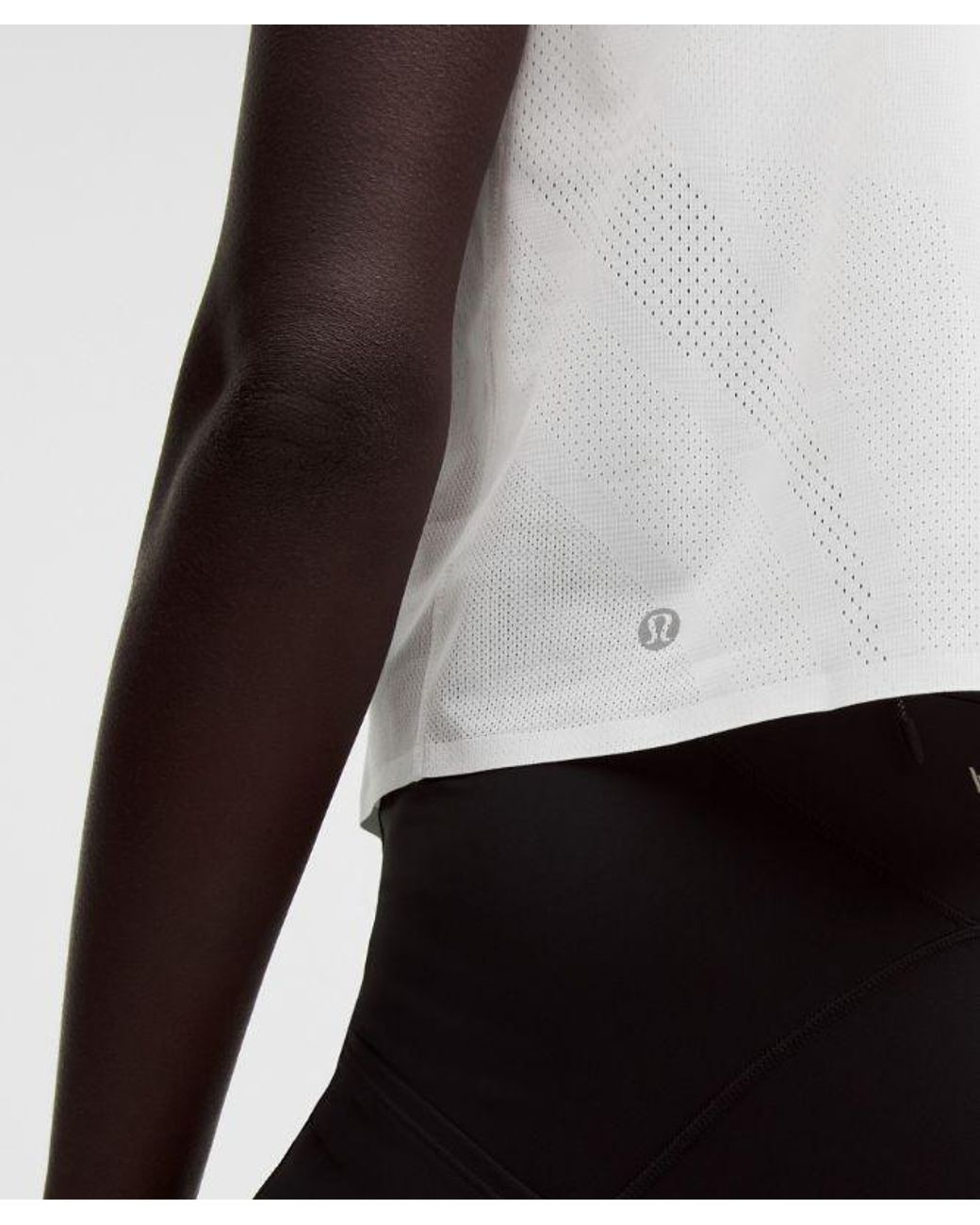 lululemon athletica White – Fast And Free Short-Sleeve Shirt – – Size Large
