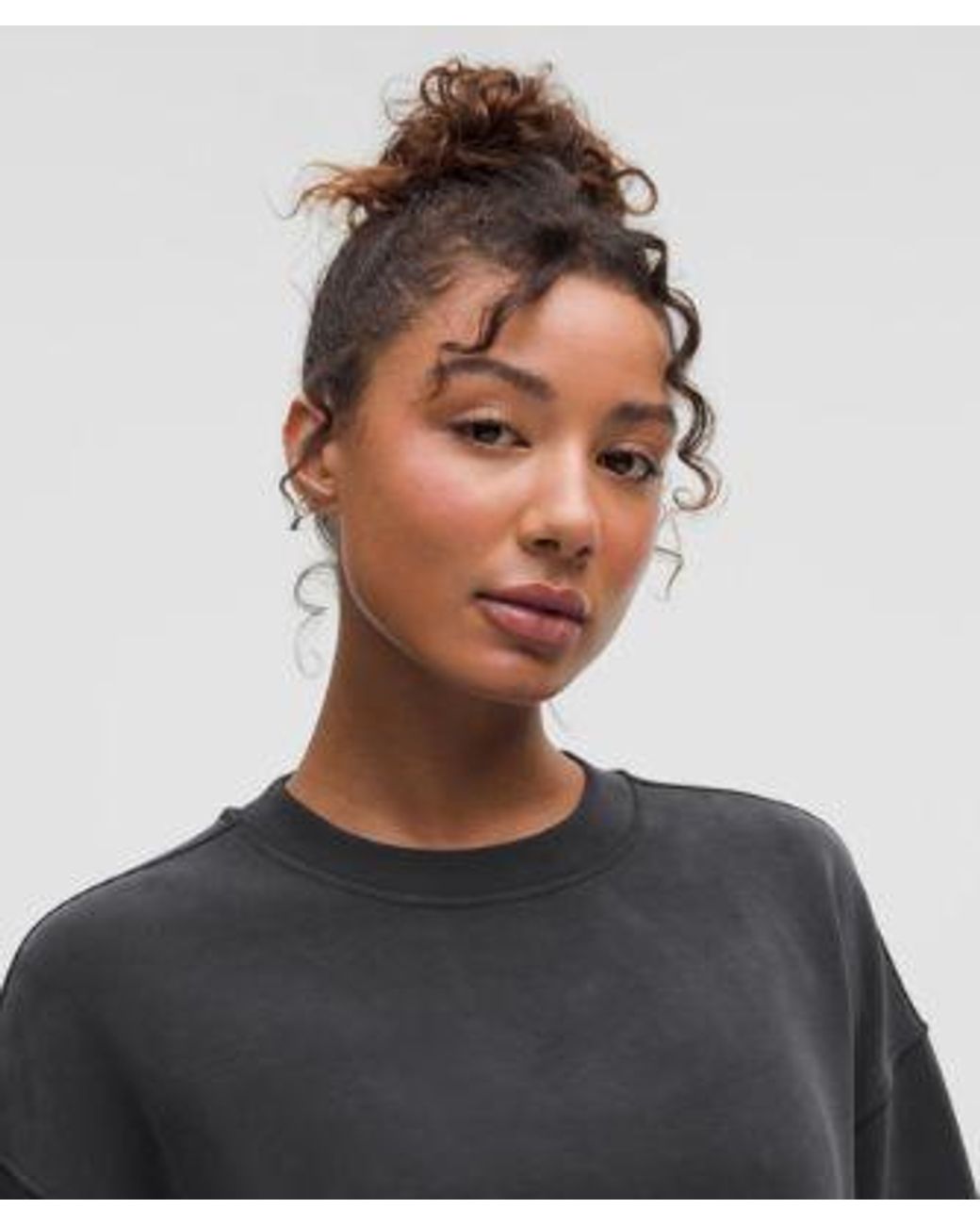 lululemon athletica Black Softstreme Crewneck Oversized Pullover