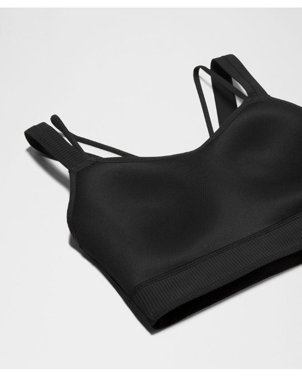 lululemon athletica Green – Like A Cloud Ribbed Longline Sports Bra Light Support, D/Dd Cup – – Size 14