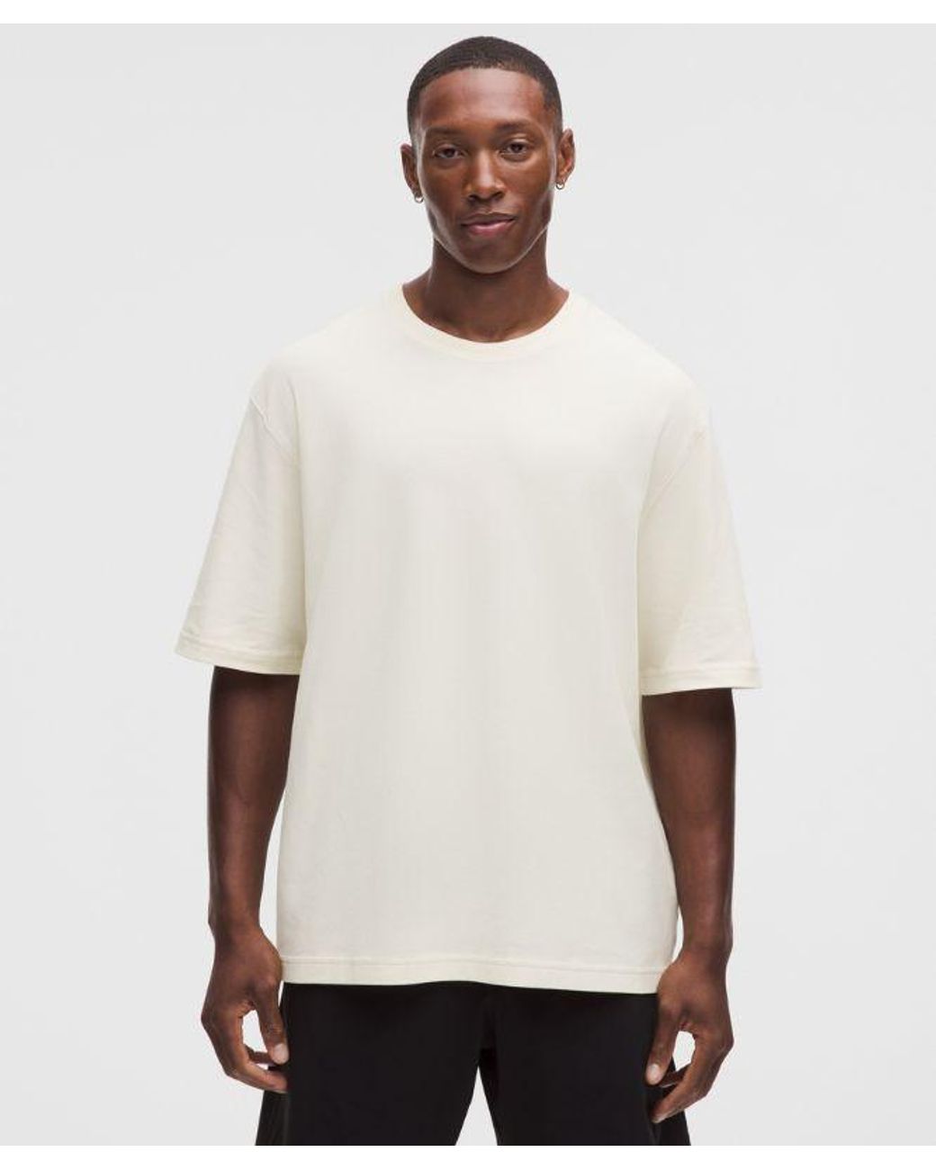 lululemon athletica White Pique Performer Relaxed T-Shirt for men