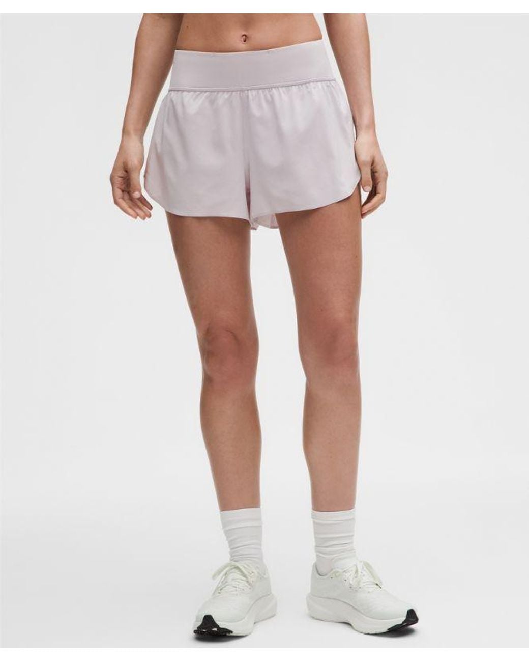 lululemon athletica Blue – Fast And Free Mid-Rise Split Shorts Design – 3" – – Size Large
