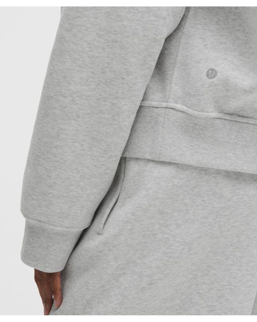 lululemon athletica Gray Steady State Superloft Hoodie