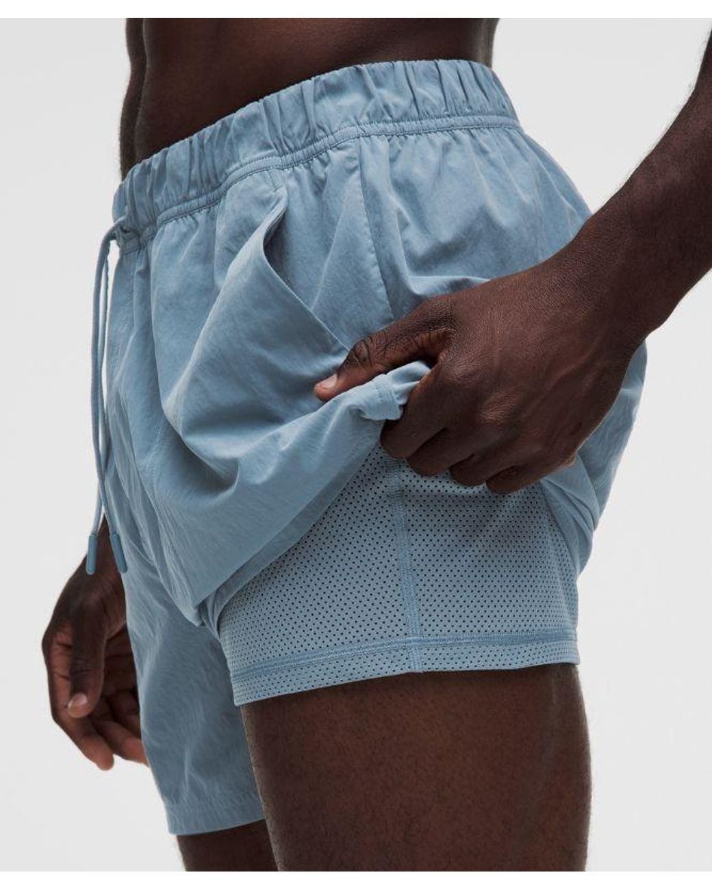 lululemon athletica Blue Beach To Trail Lined Short 5" for men