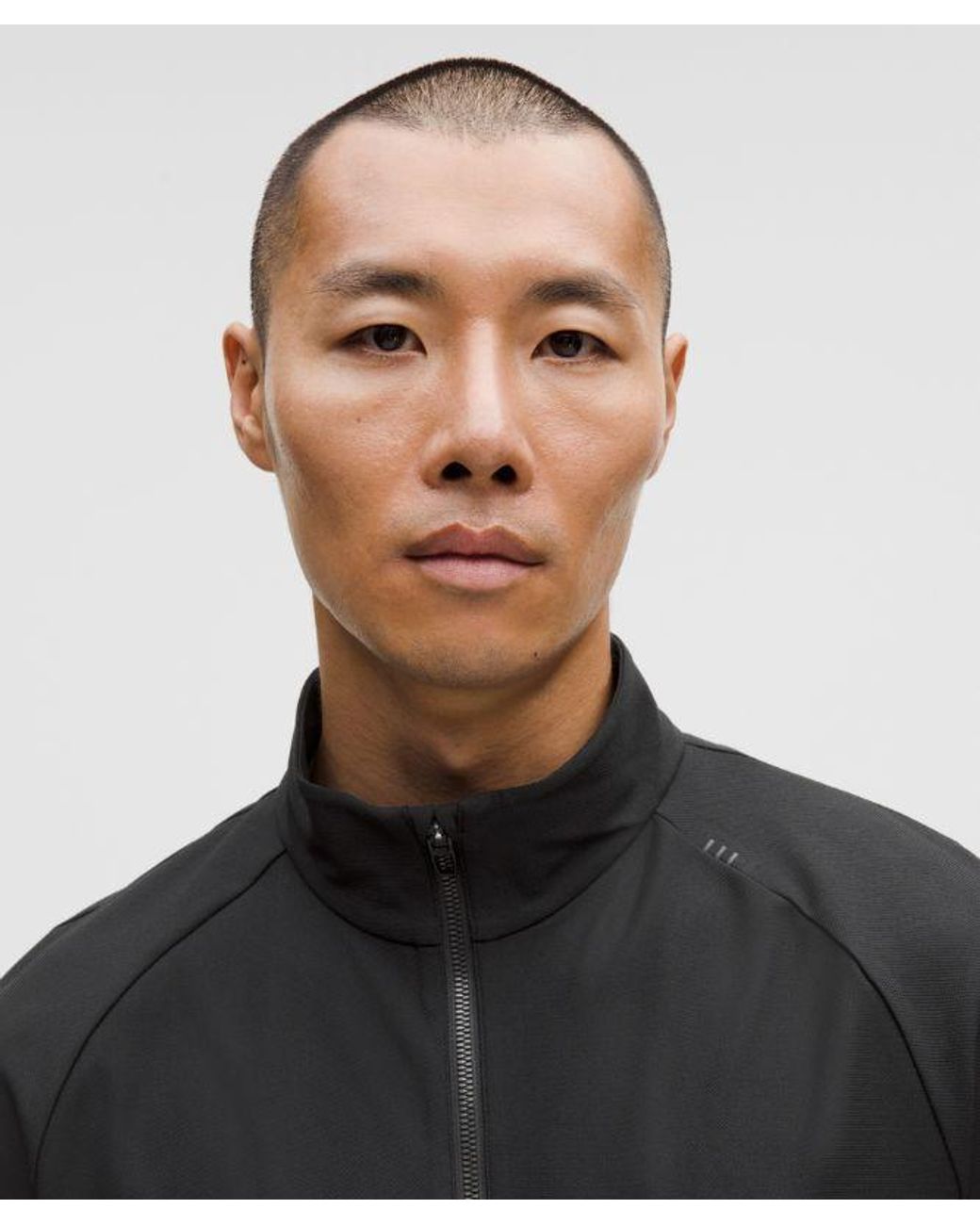 lululemon athletica Black Knit Warm-Up Jacket for men