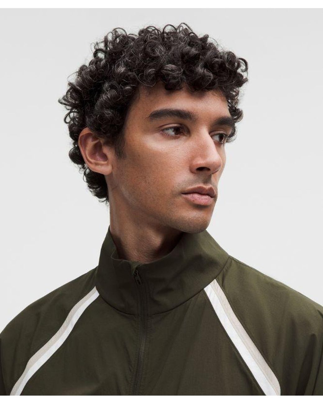 lululemon athletica Green – Pace Breaker Track Jacket Glyde – /Khaki – Size Large for men
