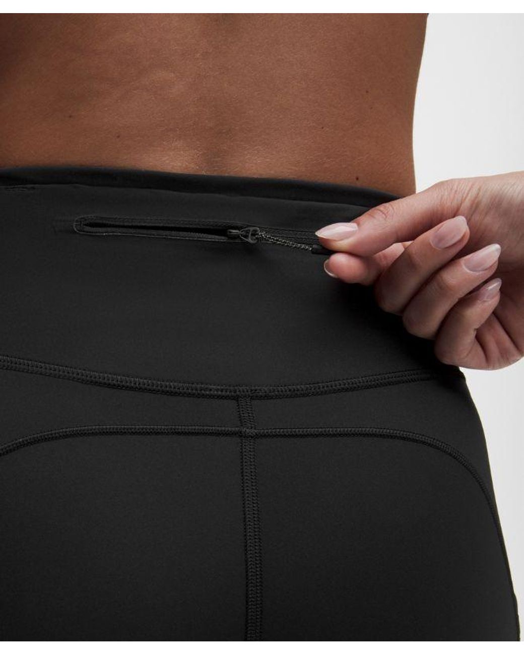 lululemon athletica Blue – Fast And Free 6-Pocket High-Rise Shorts Design – 11" – – Size 4