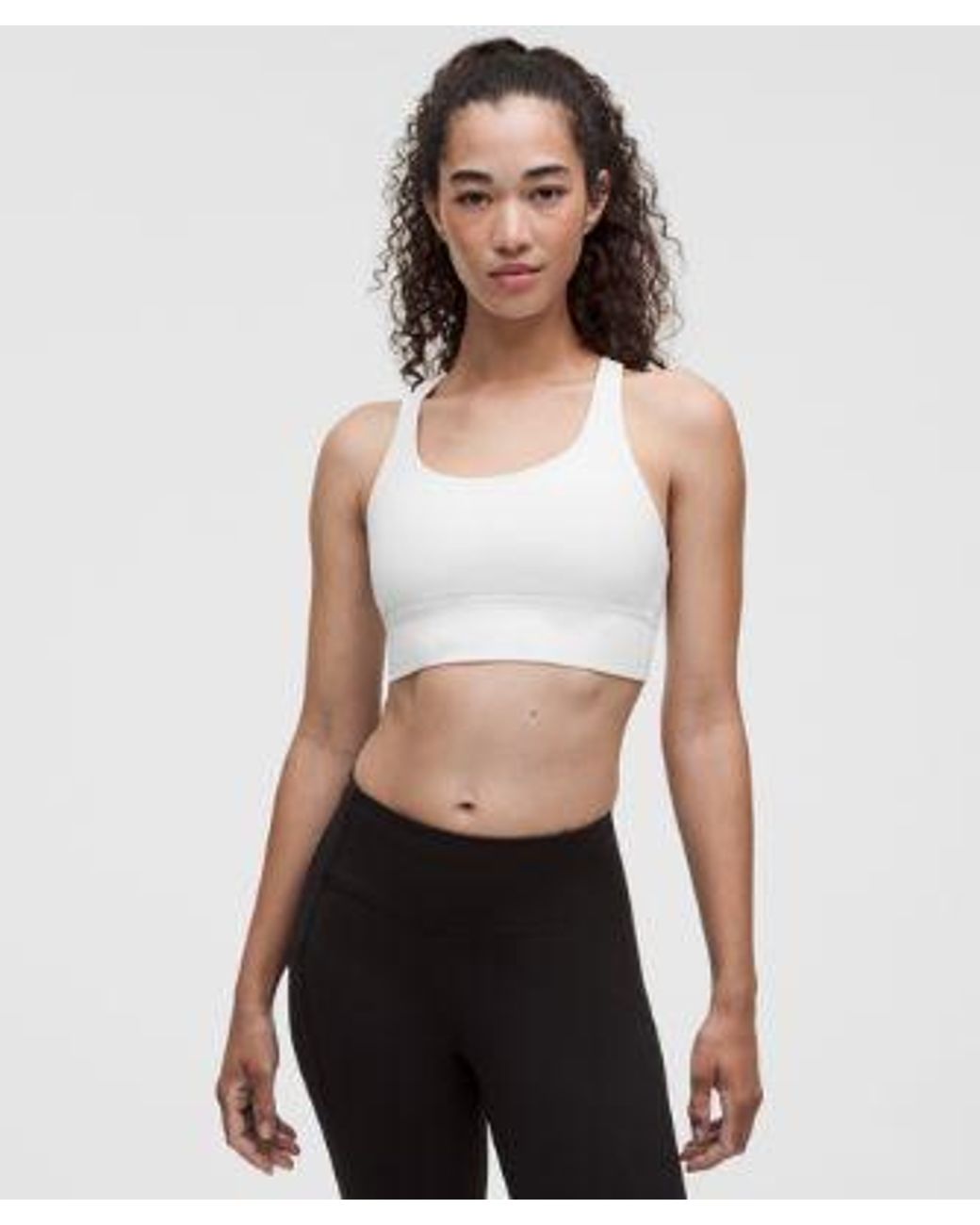 lululemon athletica White Energy Bra Medium Support, B-D Cups