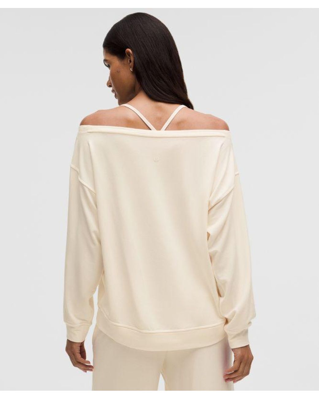 lululemon athletica Natural Becalm Oversized Boatneck Long-Sleeve Shirt