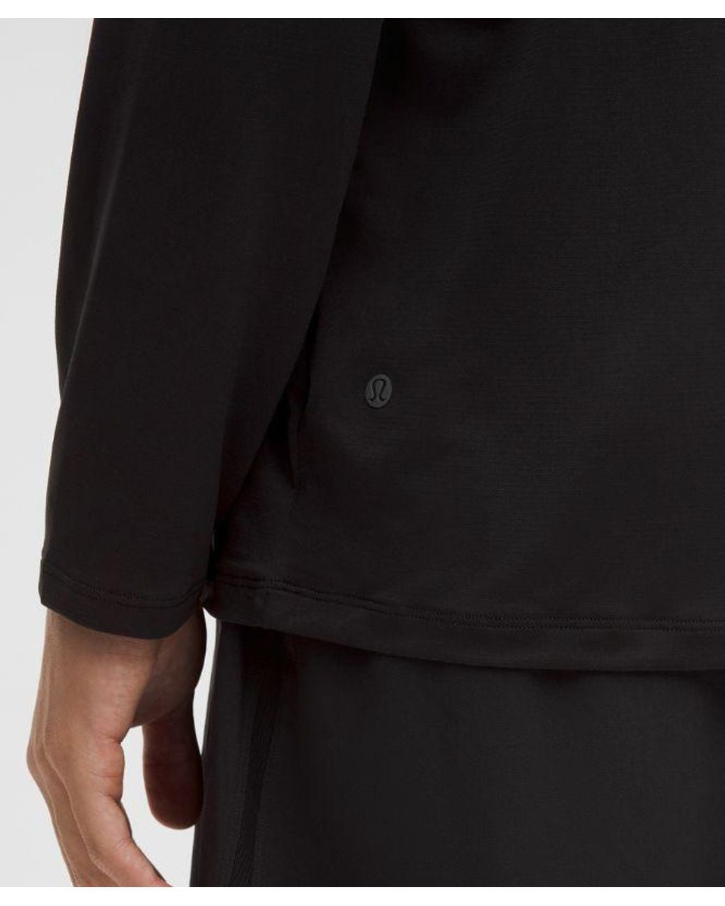 lululemon athletica Black – Mile Maker Lightweight Long-Sleeve Shirt – – Size Medium for men