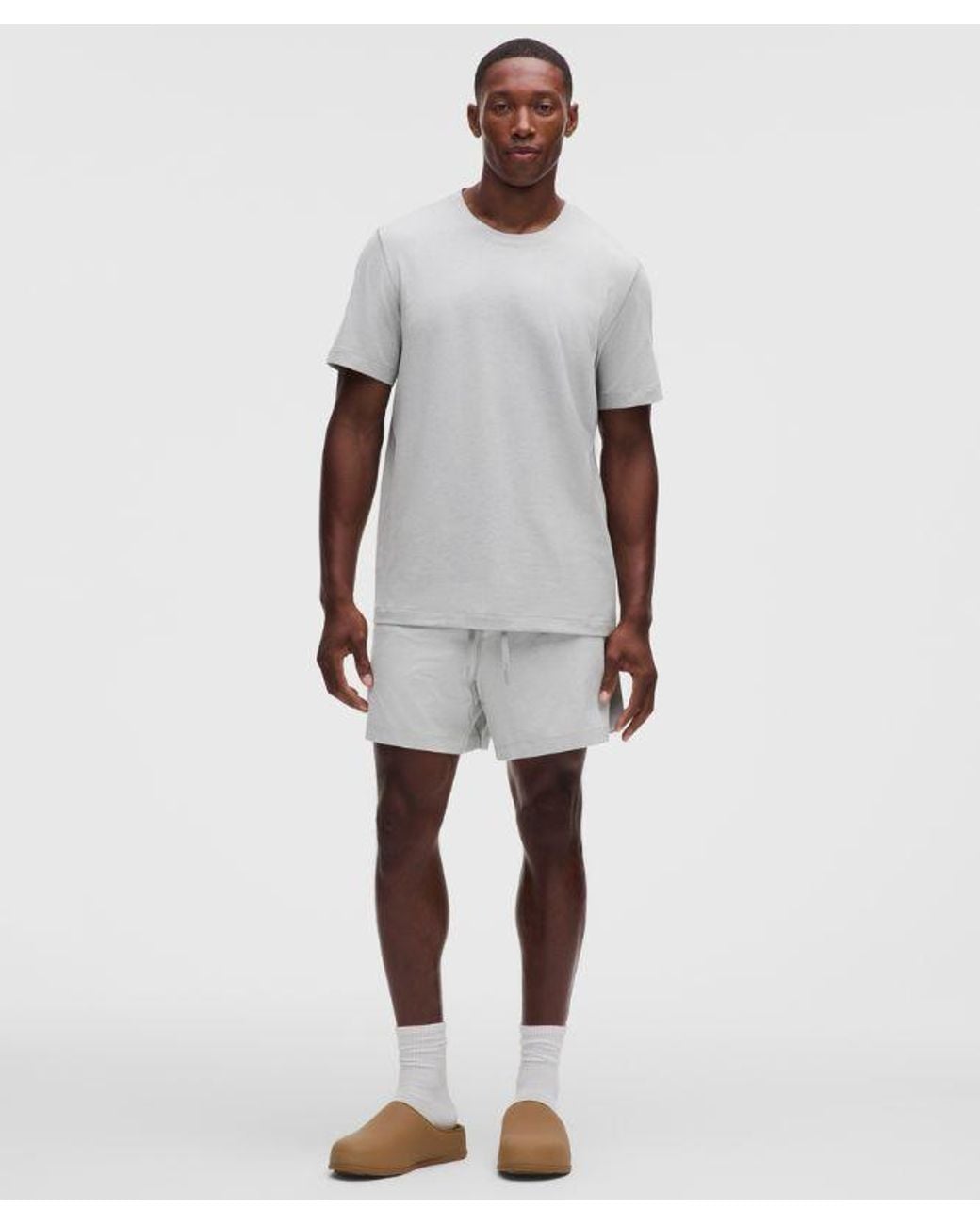 lululemon athletica White – Soft Jersey Short-Sleeve Shirt – – Size Large for men