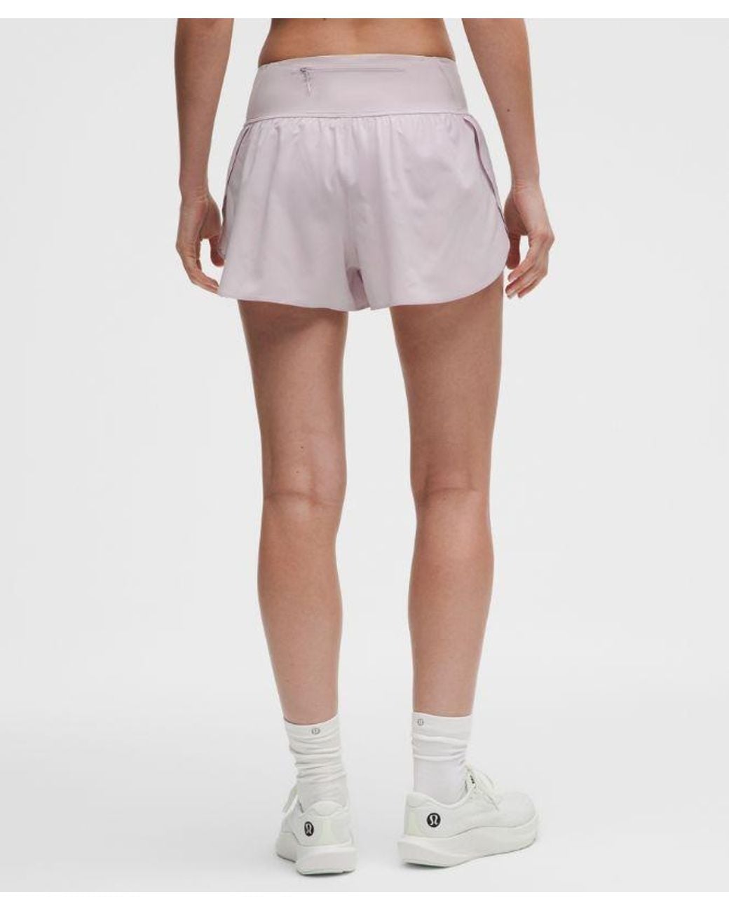 lululemon athletica Blue – Fast And Free Mid-Rise Split Shorts Design – 3" – – Size Large