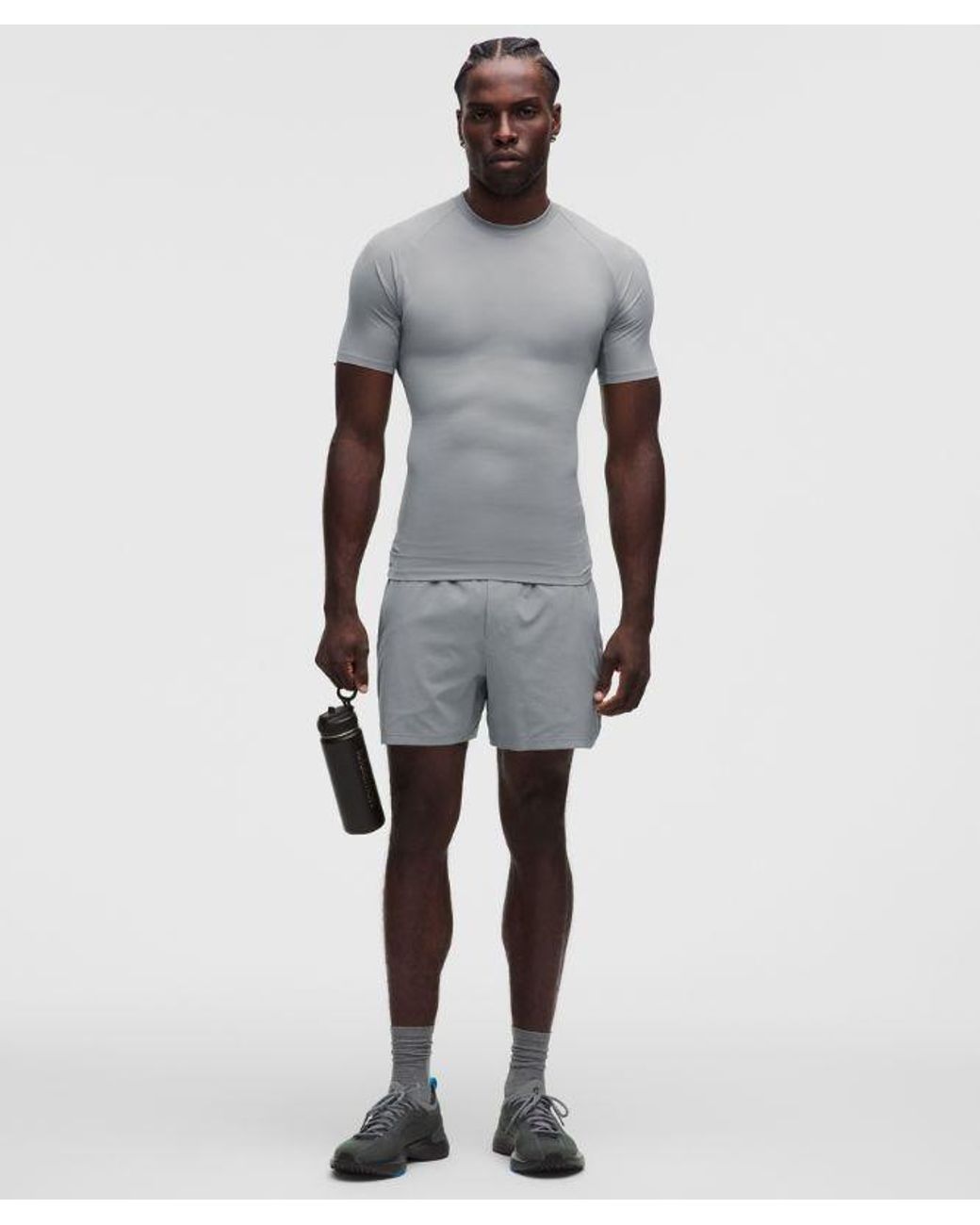 lululemon athletica Gray – Repper Short-Sleeve Shirt – – Size Large for men