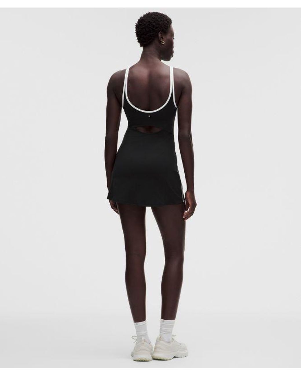 lululemon athletica Black Scoop-Neck Cutout Tennis Dress