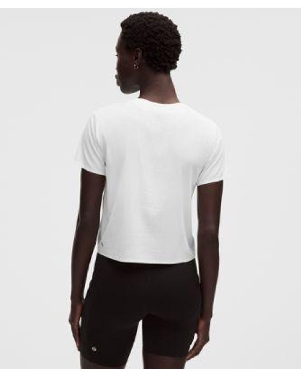 lululemon athletica White – Fast And Free Short-Sleeve Shirt – – Size Large