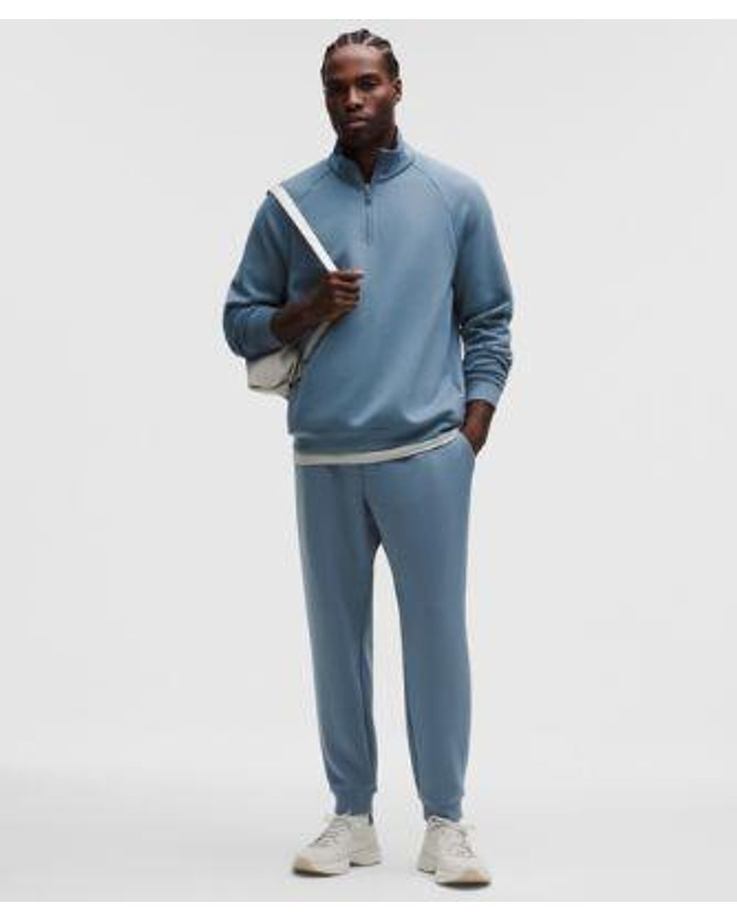 lululemon athletica Blue – Smooth Spacer Quarter Zip – – Size Large for men