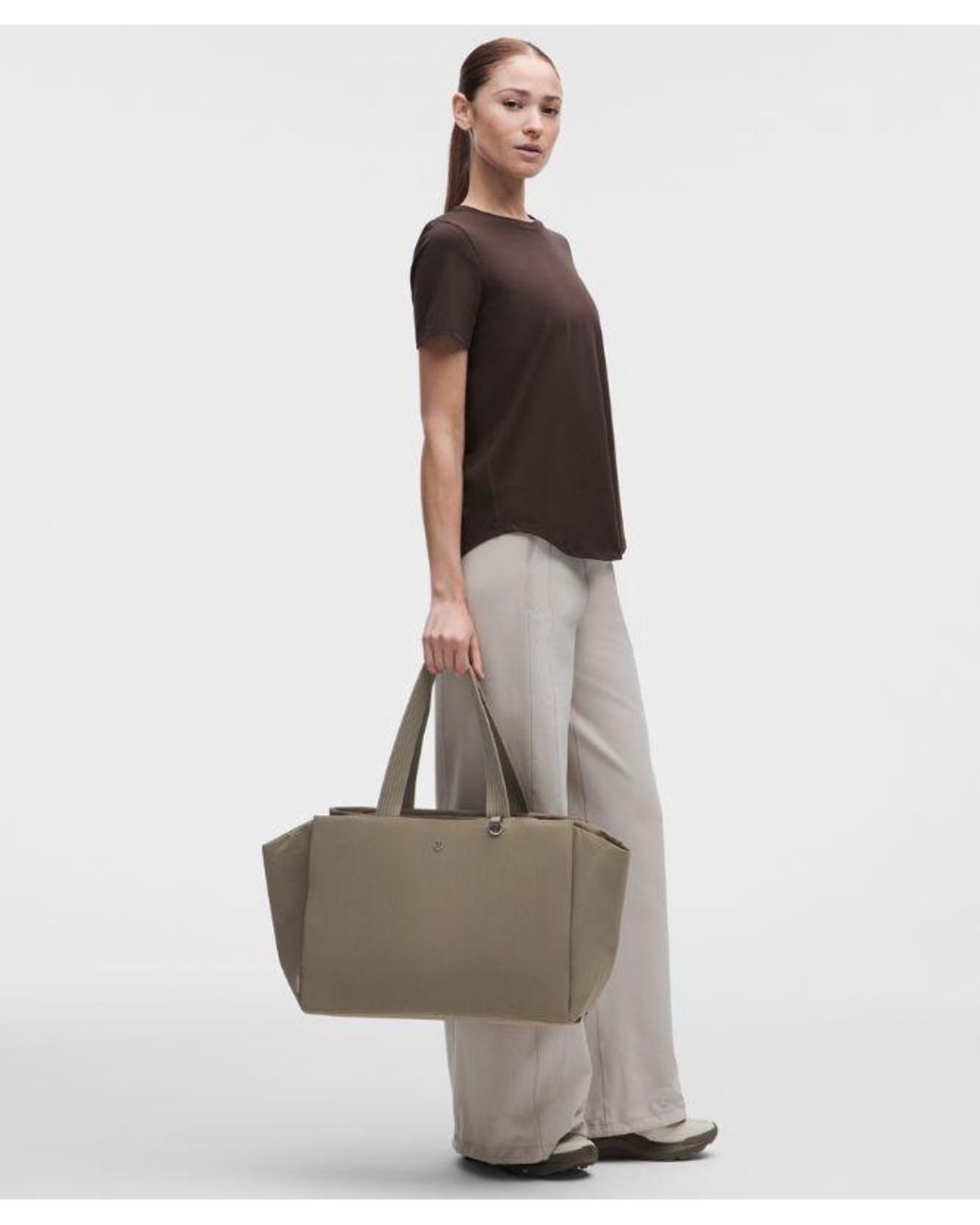 lululemon athletica Gray Triple Compartment Tote Bag 18L