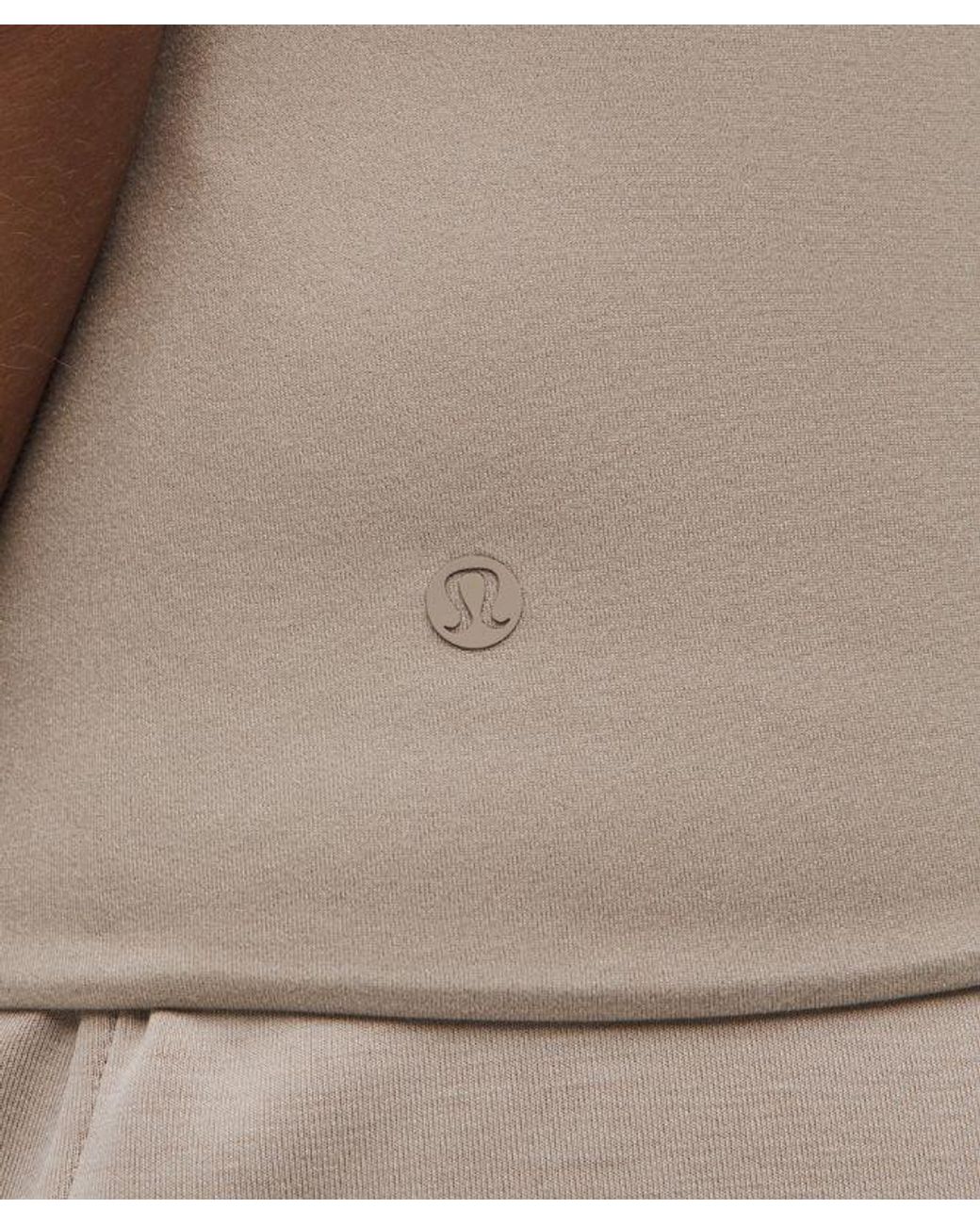 lululemon athletica Gray – Wundermost Ultra-Soft Nulu Hip-Length Crewneck Shirt – /Khaki – Size Small