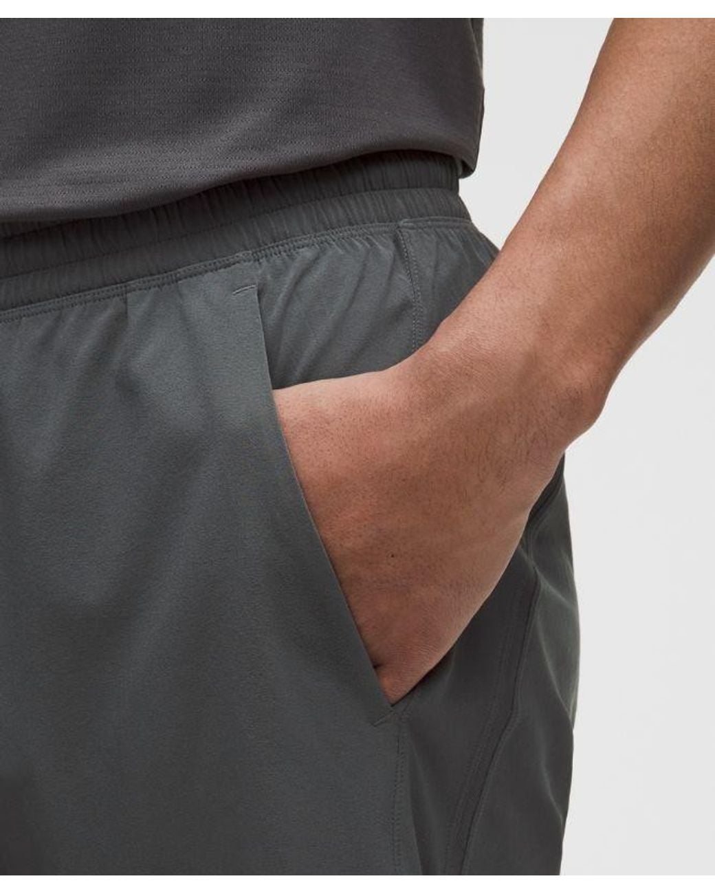 lululemon athletica Gray Pace Breaker Linerless Short 9" for men