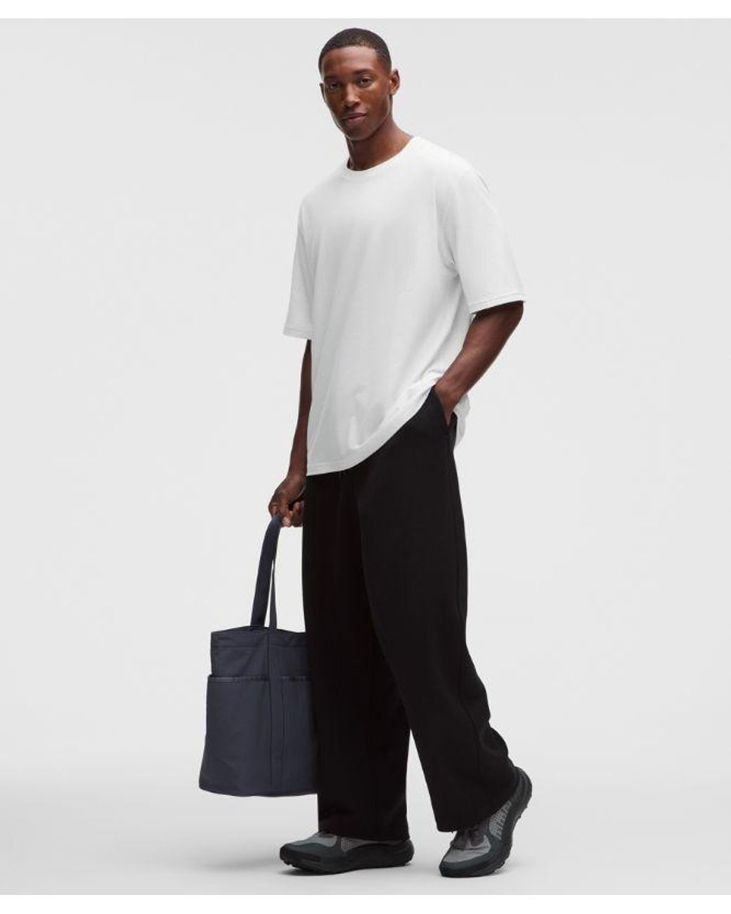 lululemon athletica White Everyday Cotton Blend Relaxed T-Shirt for men