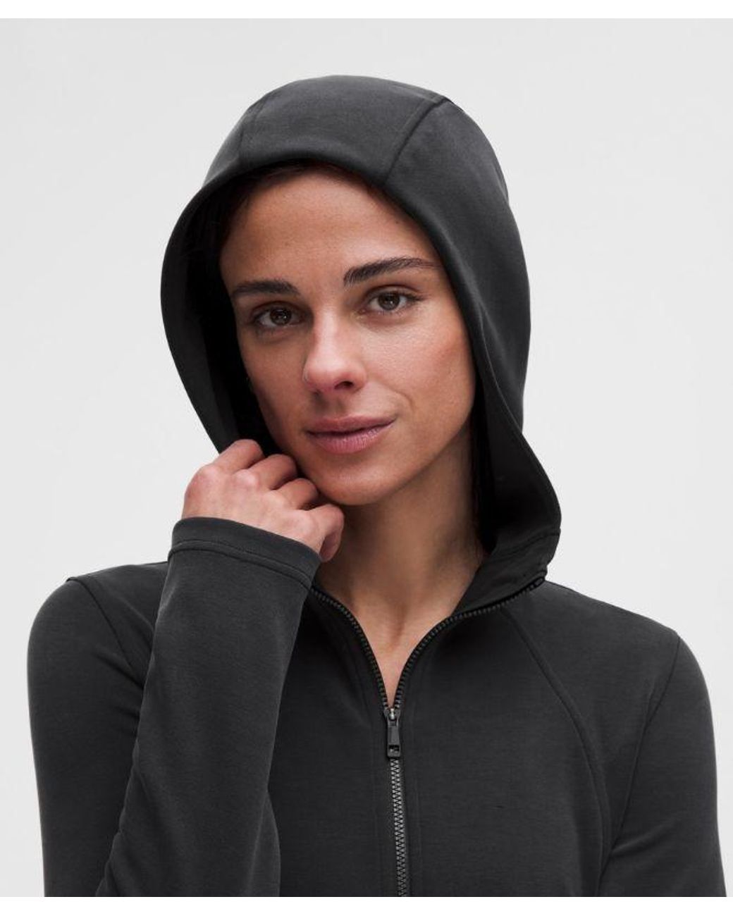 lululemon athletica Black – Lightweight Softstreme Full-Zip Hoodie – – Size Large