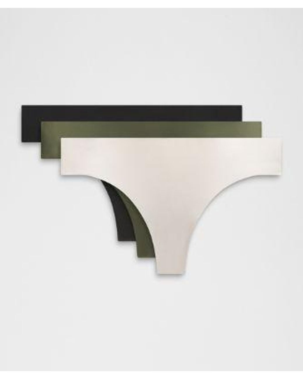 lululemon athletica Multicolor – Invisiwear Mid-Rise Thong Underwear 3 Pack – – Size Large
