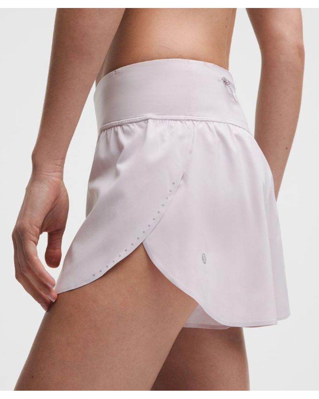lululemon athletica Blue – Fast And Free Mid-Rise Split Shorts Design – 3" – – Size Large