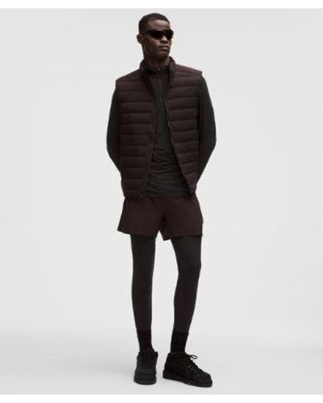 lululemon athletica Black – Merino Half-Zip Base Layer – Wool-Blend – – for men