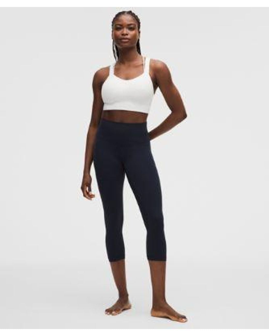 lululemon athletica Blue – Like A Cloud Longline Sports Bra Light Support, D/Dd Cup – – Size 14