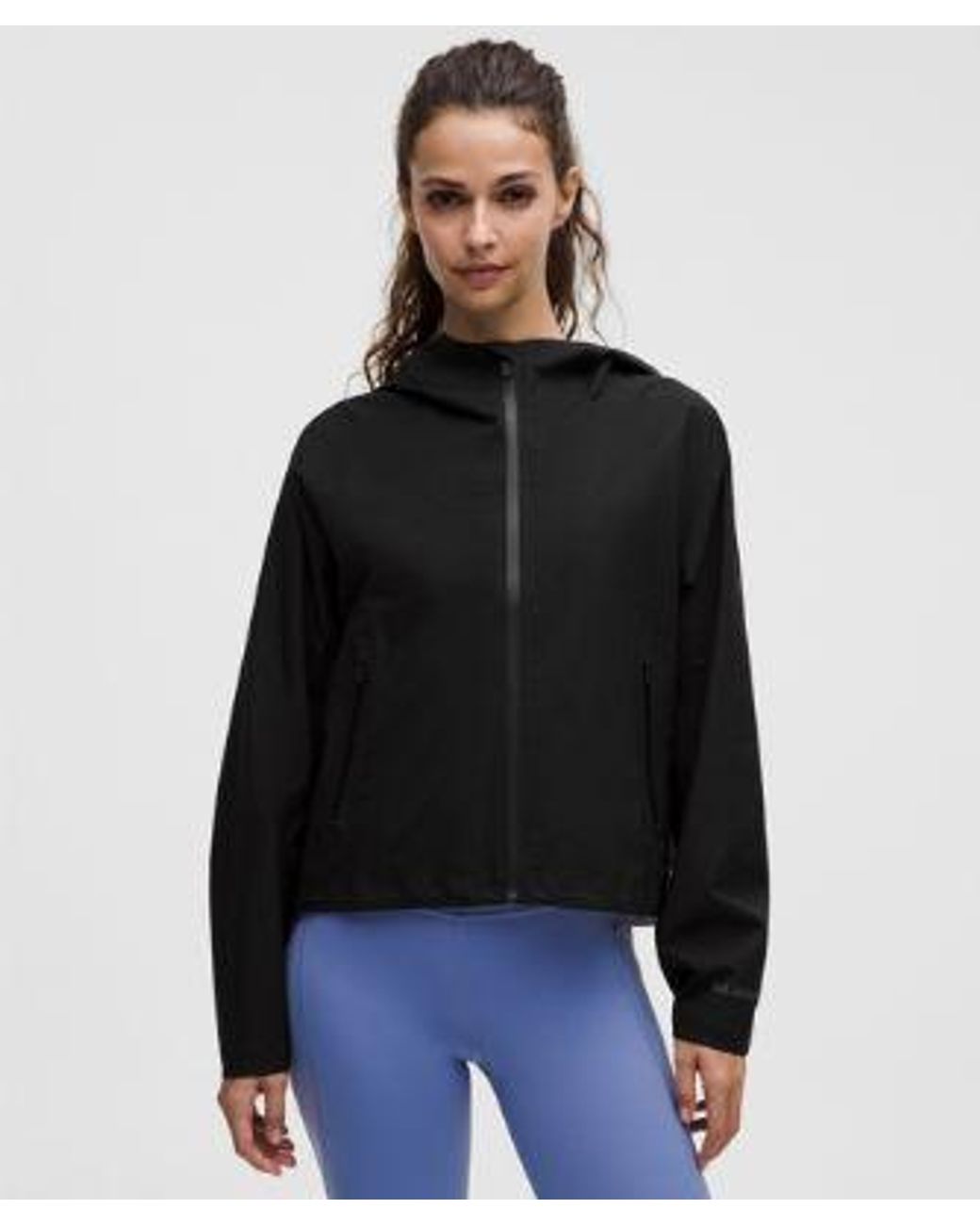 lululemon athletica Black – Lightweight Waterproof Running Jacket – – Size 6