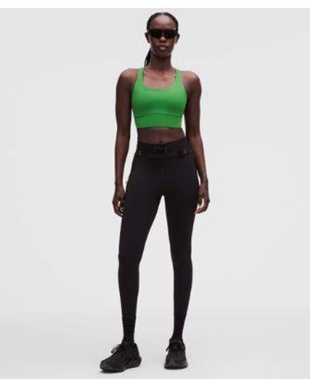 lululemon athletica Green – Energy Longline Sports Bra Medium Support, B-D Cups Evolve – – Size Large
