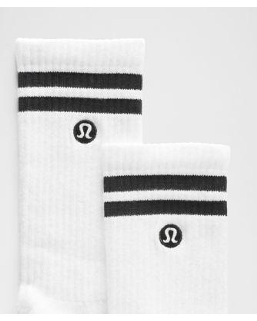 lululemon athletica White Daily Essential Crew Socks