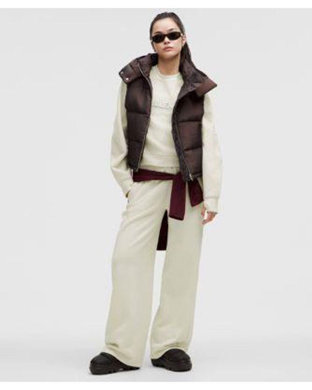 lululemon athletica White Scuba Oversized Pullover