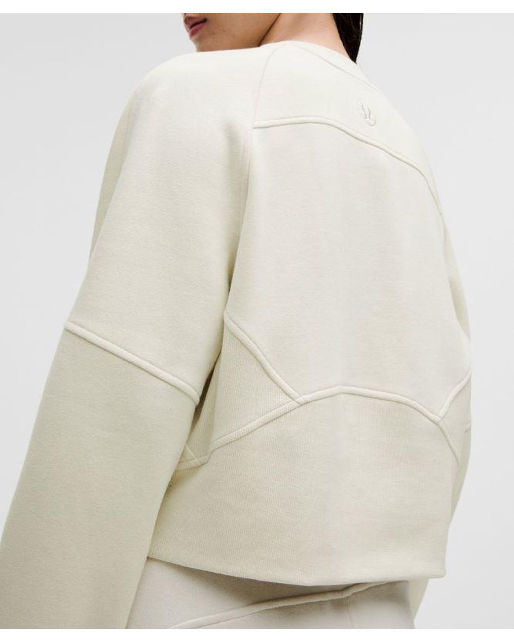 lululemon athletica White Scuba Oversized Pullover