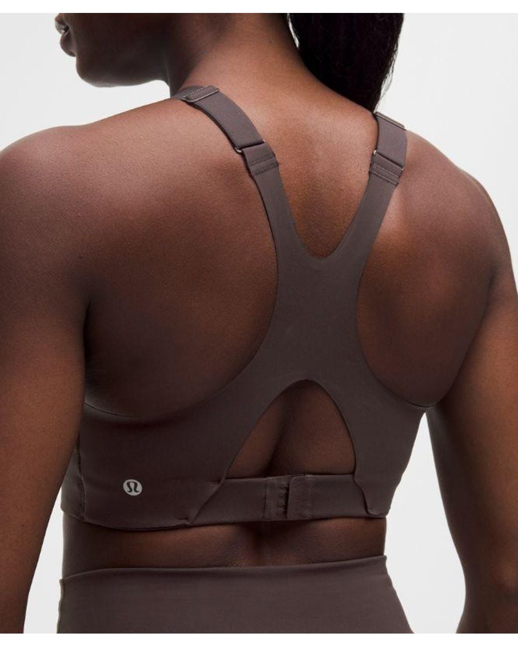 lululemon athletica Brown Ultralu Square-Neck Workout Bra