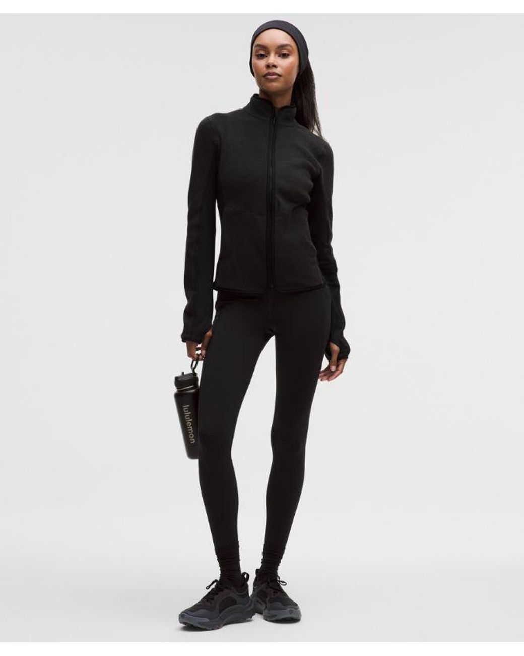 lululemon athletica Black – Tumbled Running Jacket – –
