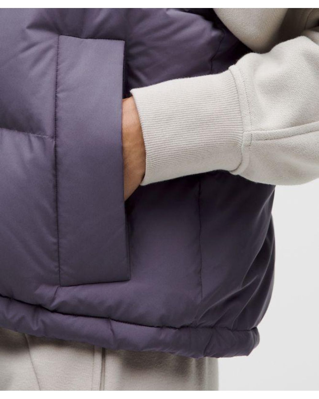 lululemon athletica Blue Wunder Puff 600-Down-Fill Cropped Vest