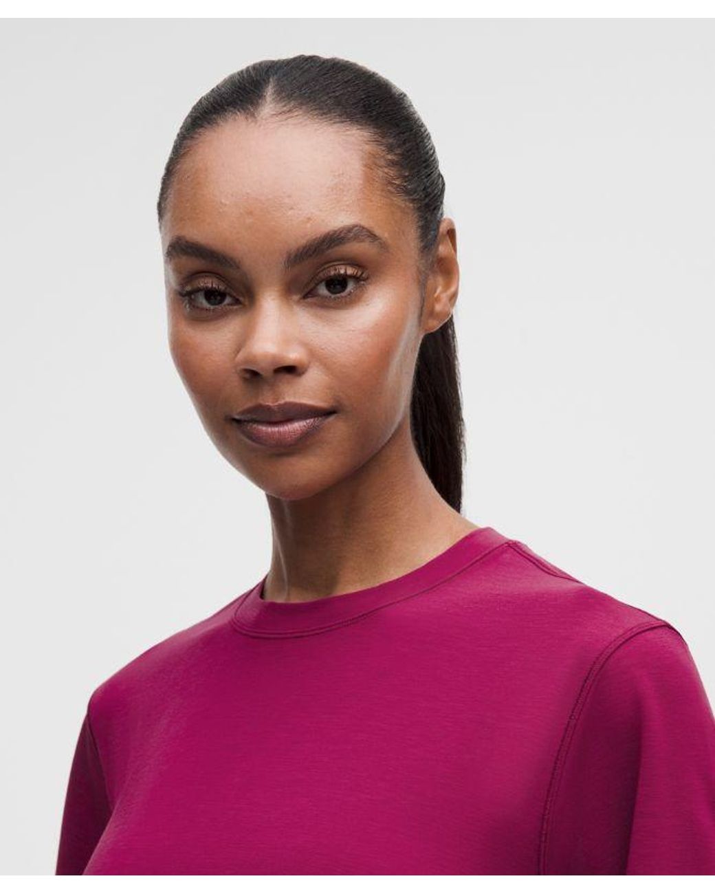 lululemon athletica Purple – Jersey Training Short-Sleeve Shirt – – Size 4