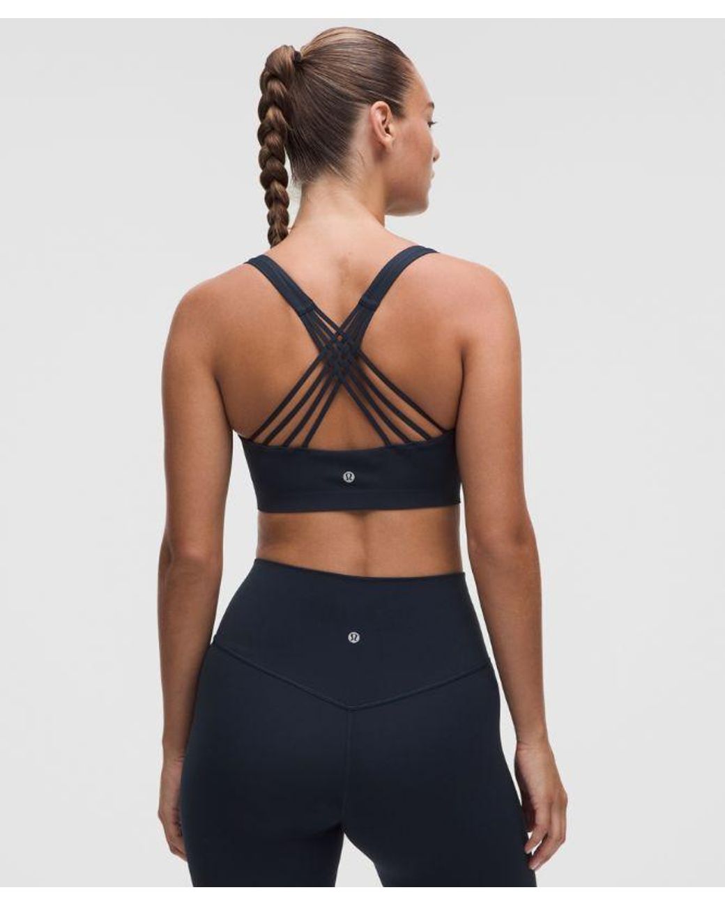 lululemon athletica Blue Flexyflex Strappy Yoga Bra