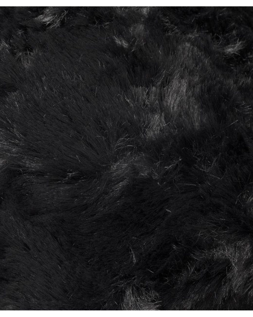 lululemon athletica Black Restfeel Faux Fur Slide