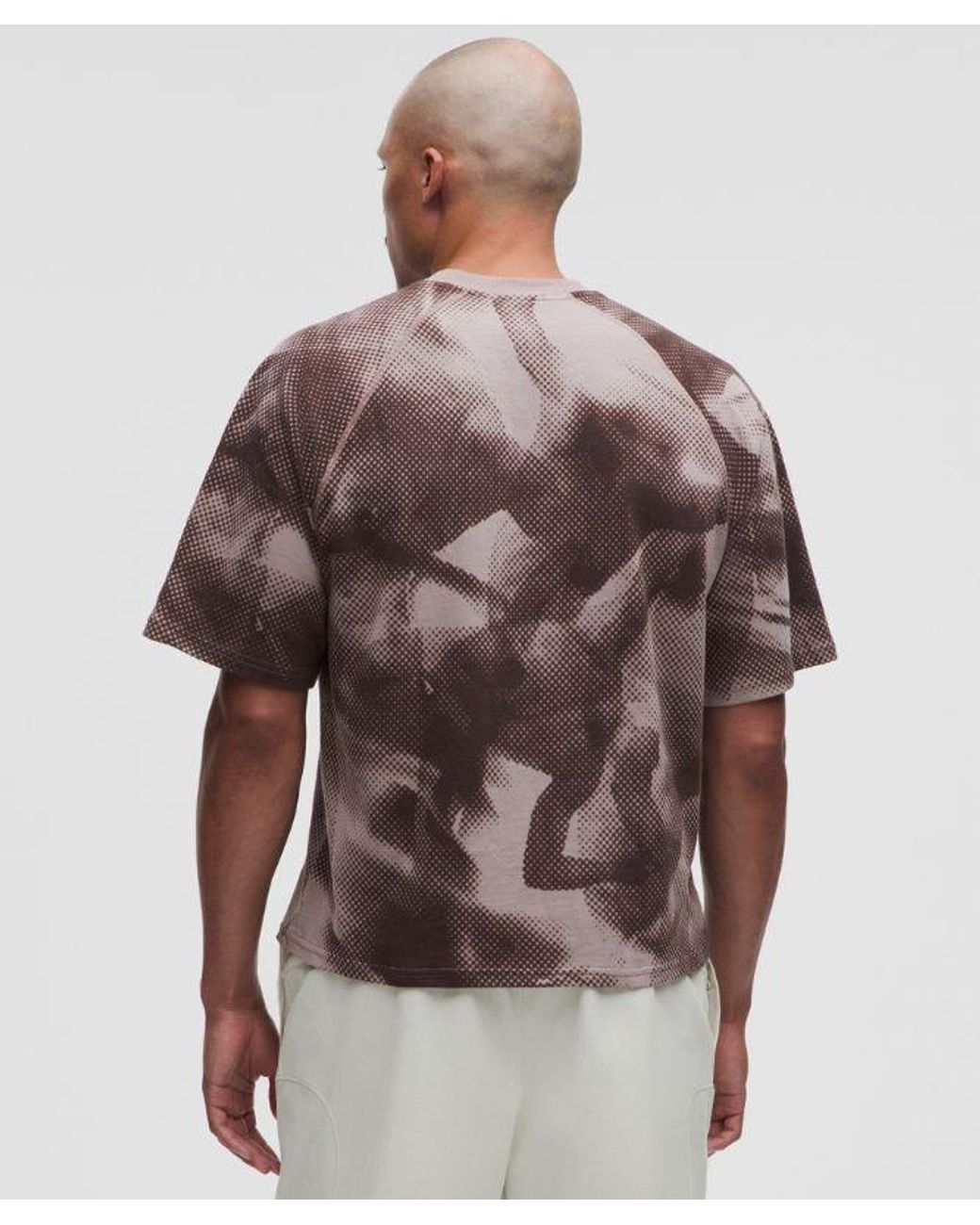 lululemon athletica Brown – Relaxed Printed T-Shirt Slnsh Collection – – Size Large for men