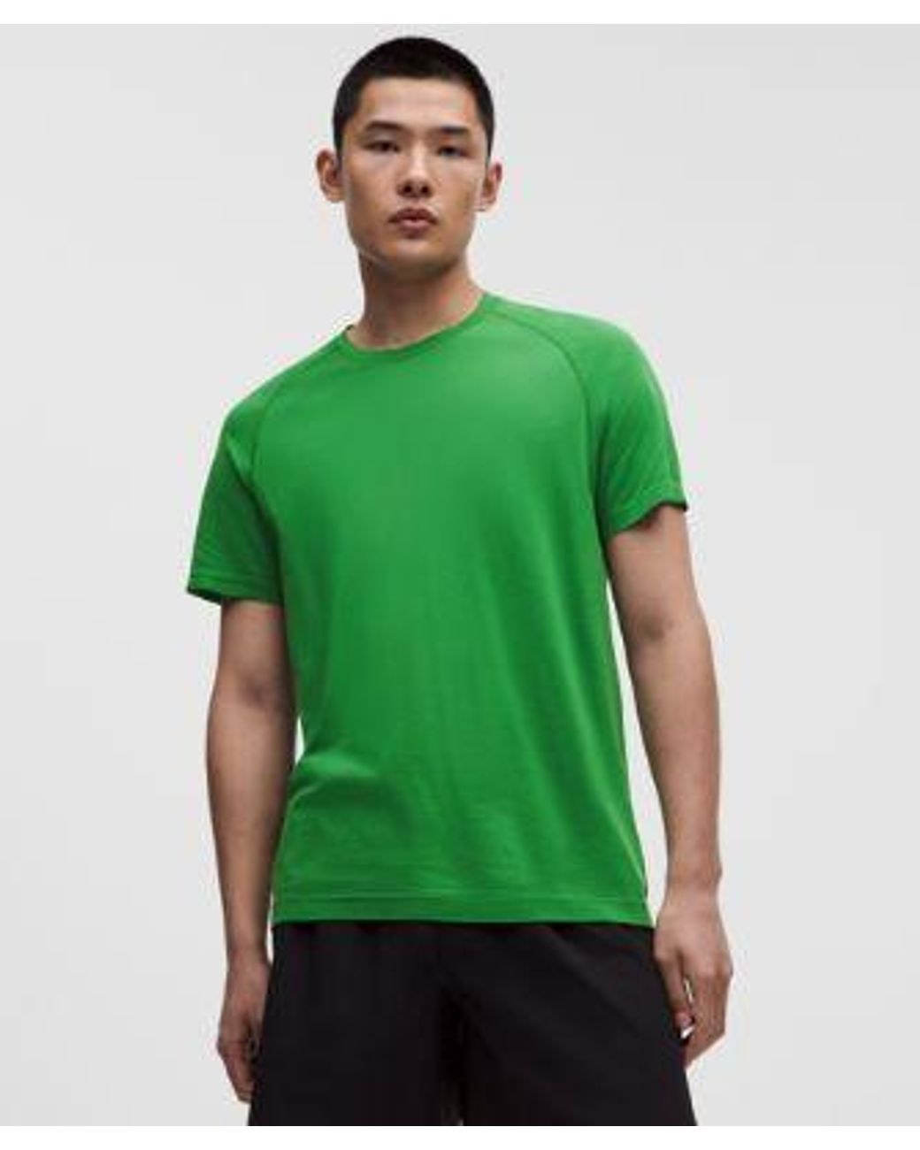 lululemon athletica Green Metal Vent Tech Short-Sleeve Shirt for men