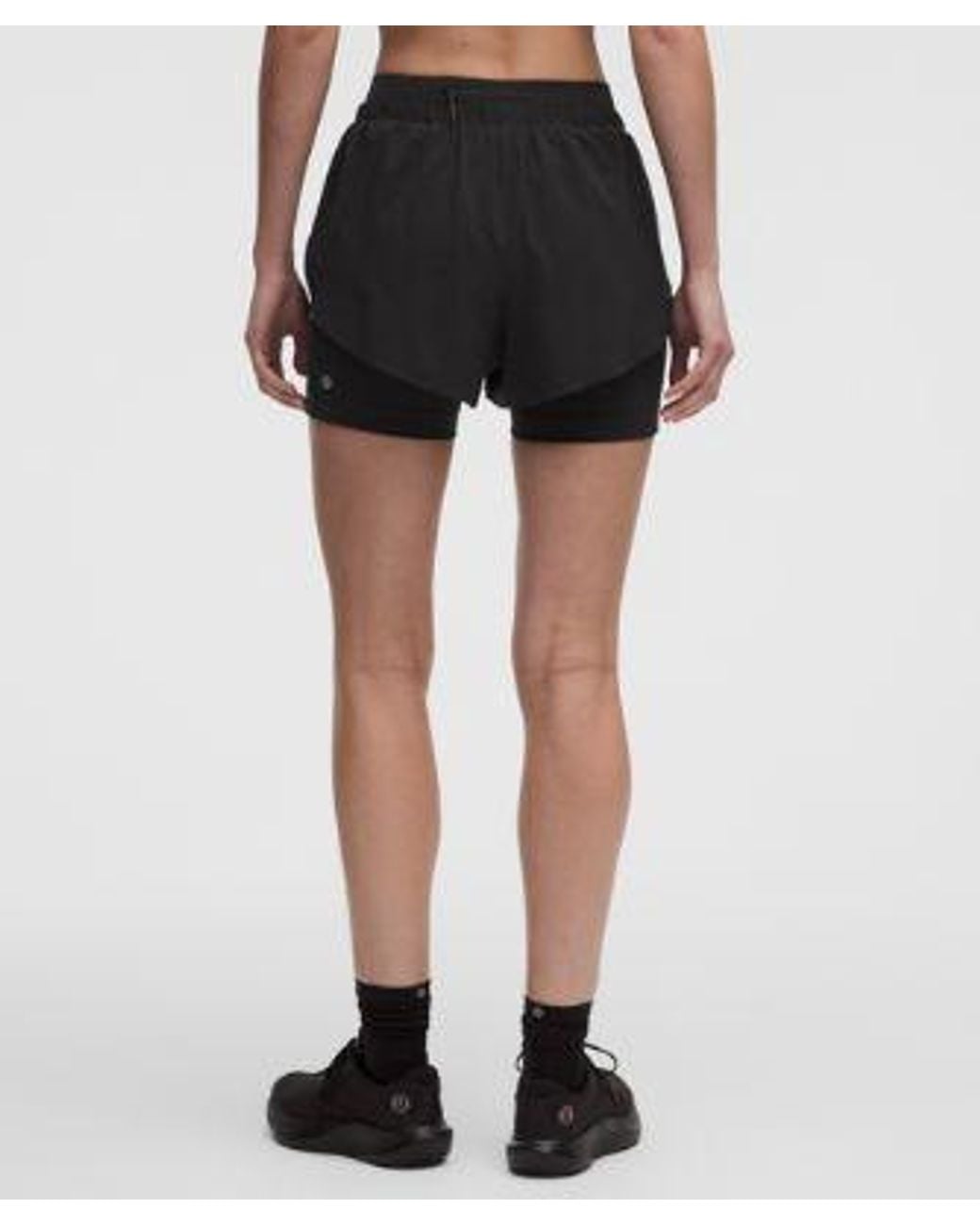 lululemon athletica Black – Swift Speed 2-In-1 Shorts – – Size Large